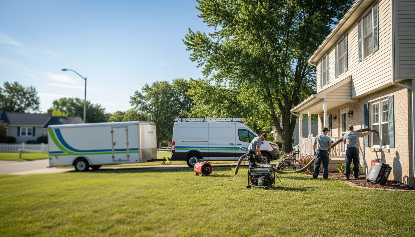Flooded Basement Restoration And Cleanup With Repair in Taylorsville, IN near me